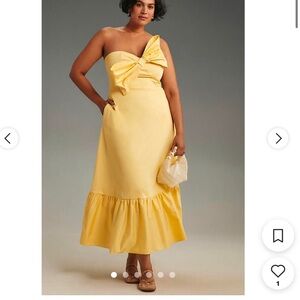 Anthropologie Women's Yellow Dress in size 4